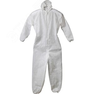 ЗУБР р. 52-54, защитный комбинезон из 3-х слойного материала: спанбонд, мелтблаун, спанбонд, 40гр/м2 (11605-52)