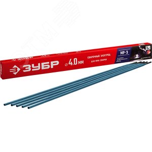 ЗУБР Д 4.0 х 450 мм, 1 кг в коробке, МР-3 рутиловый, электрод сварочный (40011-4.0)