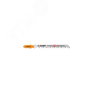 ЗУБР T144DF, Т- хвост., шаг зуба 4 мм (6TPI), раб. длина 75 мм, Би-металл сталь, 2 шт, полотна для лобзика (15585-4)