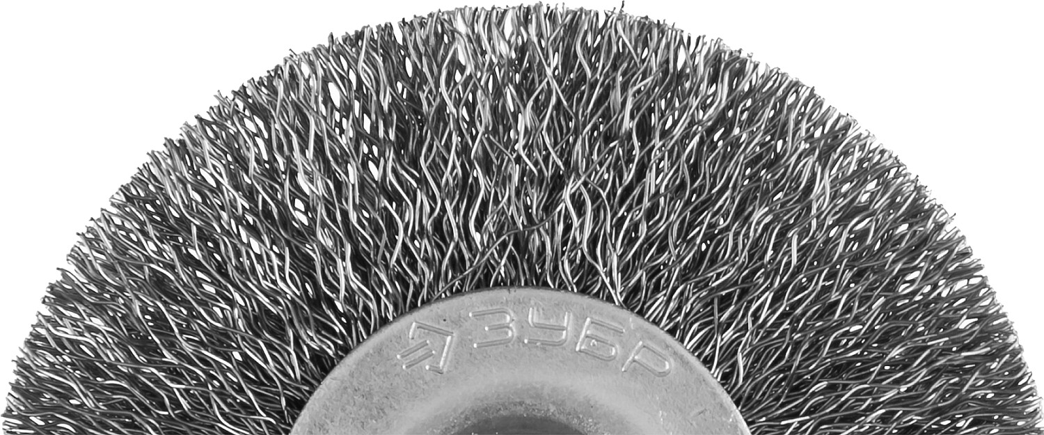 ЗУБР 50 мм, витая, стальная проволока 0.3 мм, щетка дисковая для дрели, Профессионал (35198-050)