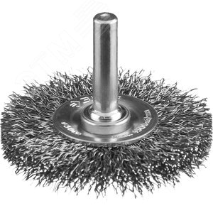 ЗУБР 50 мм, витая, стальная проволока 0.3 мм, щетка дисковая для дрели, Профессионал (35198-050)