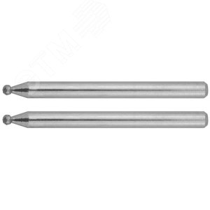 ЗУБР 2 шт, 2.0 x 3.2 x 38 мм, набор алмазных мини-шарошек (35923)