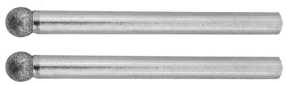ЗУБР 2 шт, 4.0 x 3.2 x 38 мм, набор алмазных мини-шарошек (35922)