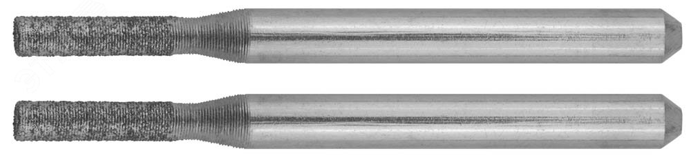 ЗУБР 2 шт, 2.33 x 10.0 x 3.2 x 38 мм, набор алмазных мини-шарошек (35921)