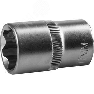 ЗУБР SUPER LOCK, 1/2″, 17 мм, торцовая головка (27725-17)