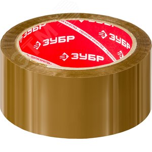 ЗУБР 48 мм, 60 м, 50 мкм, коричневая, упаковочная клейкая лента (12033-50)