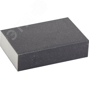 ЗУБР Р180, SiC, 100 х 68 х 26 мм, водостойкая, четырехсторонняя шлифовальная губка (35612-180)