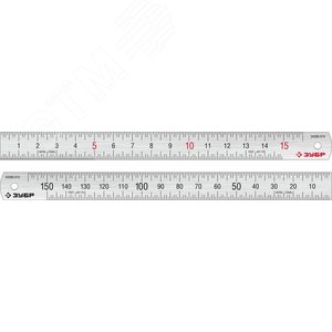 ЗУБР Про-15, длина 0.15 м, усиленная нержавеющая линейка, Профессионал (34280-015)