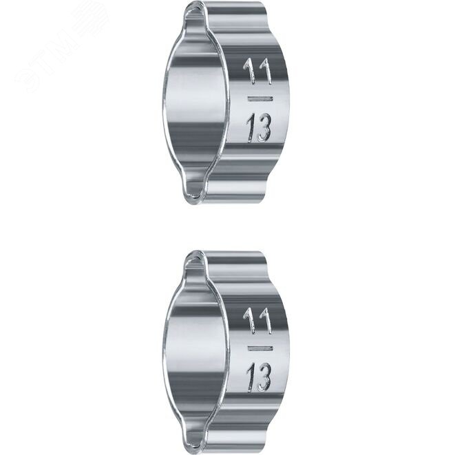 ЗУБР 11 - 13 мм, 2 шт, обжимной хомут, Профессионал (64929-11-13)