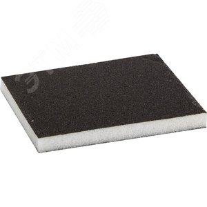 ЗУБР Р80, 123 х 98 х 12 мм, водостойкая, двухсторонняя шлифовальная губка (35614-080)