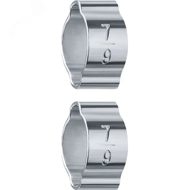 ЗУБР 7 - 9 мм, 2 шт, обжимной хомут, Профессионал (64929-07-09)