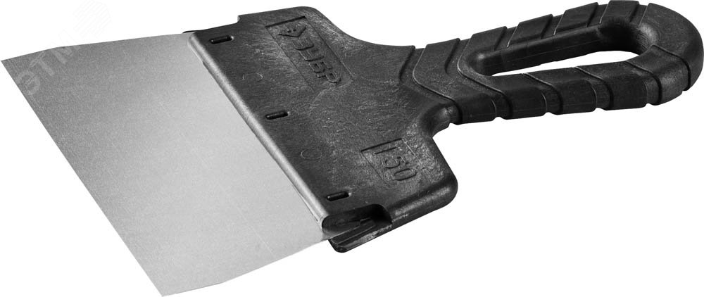 ЗУБР 150 мм, пластиковая ручка, нержавеющий фасадный шпатель (10077-15)