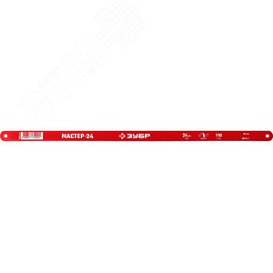 Гибкое полотно по металлу 24 TPI: универсальный рез, 300 мм, высокоуглеродистая сталь, 1 шт, МАСТЕР-24