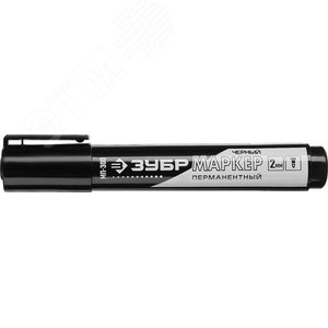 ЗУБР МП-300 черный, 2 мм перманентный маркер (06322-2)