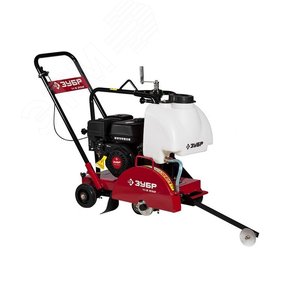 ЗУБР диск 350 мм, 115 мм макс. рез, бензиновый швонарезчик (резчик швов), Профессионал (ЗШБ-350)