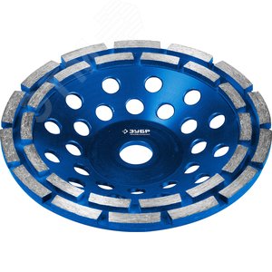 ЗУБР d 180 мм, двухрядная алмазная шлифовальная чашка, Профессионал (33372-180)
