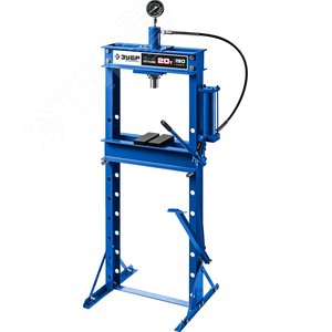ЗУБР ПГН-20, 20 т, гидравлический пресс с гидронасосом и манометром, Профессионал (43072-20)