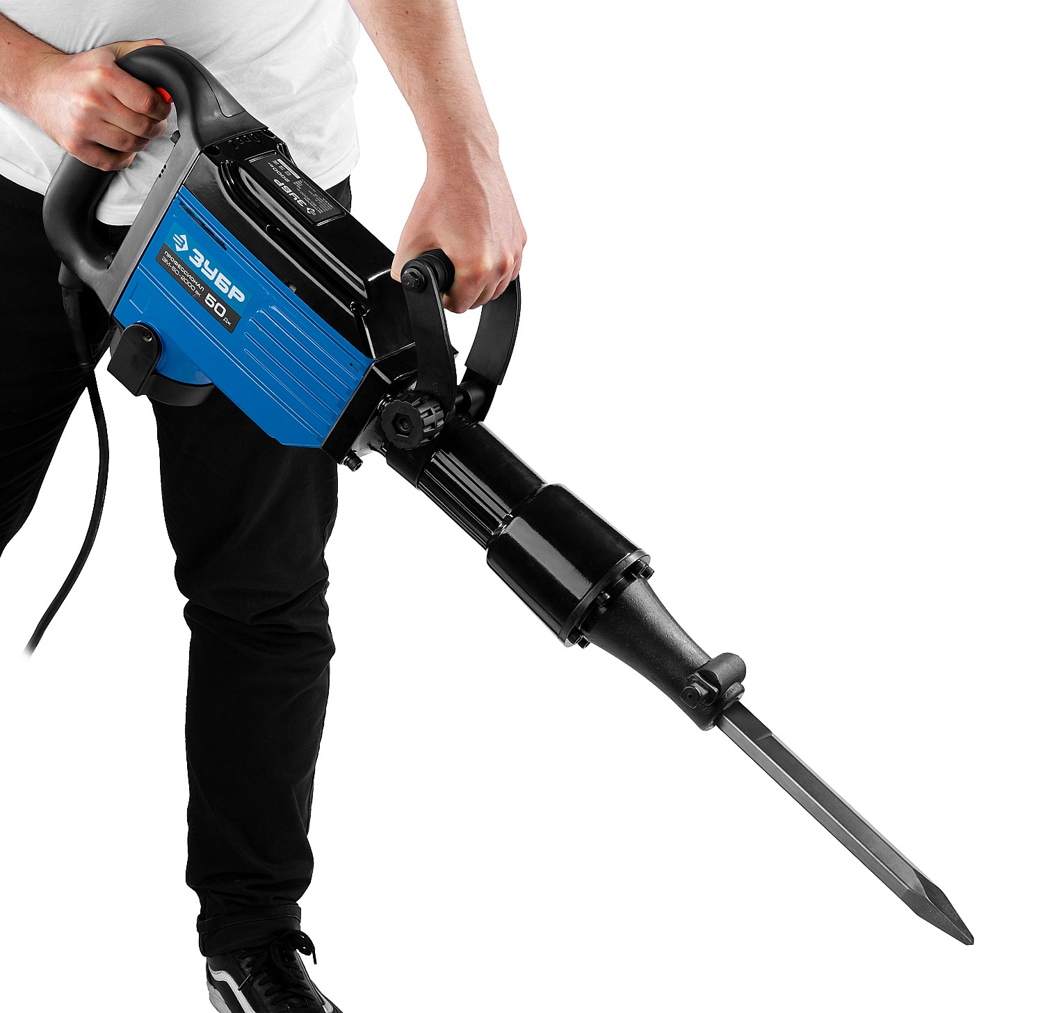 ЗУБР Бетонолом, 50 Дж, 2000 Вт, АВТ, отбойный молоток HEX-28, Профессионал (ЗМ-50-2000 ВК)