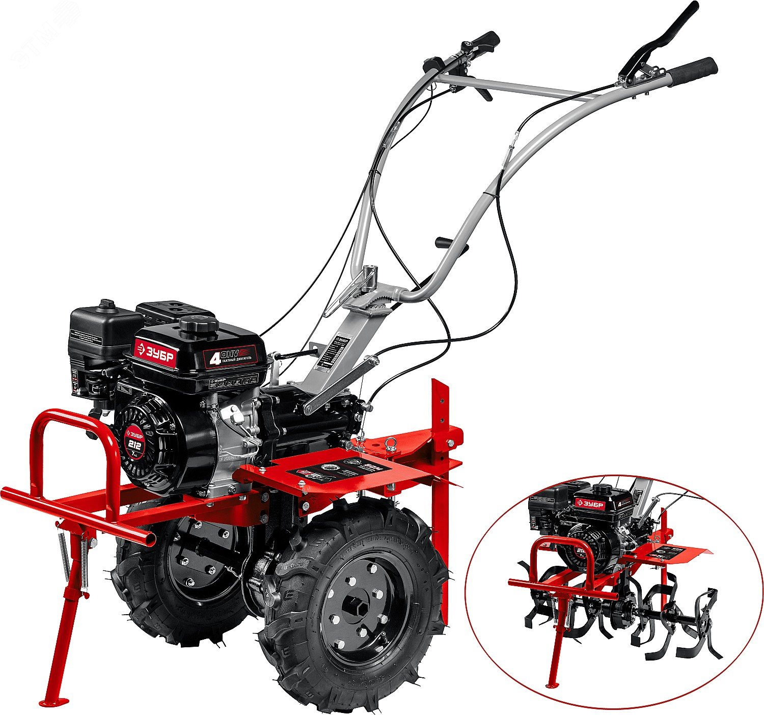 ЗУБР 7 л.с., мотоблок с ВОМ (МТШ-500)
