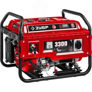 ЗУБР 3300 Вт, бензиновый генератор с электростартером (СБ-3300Е)