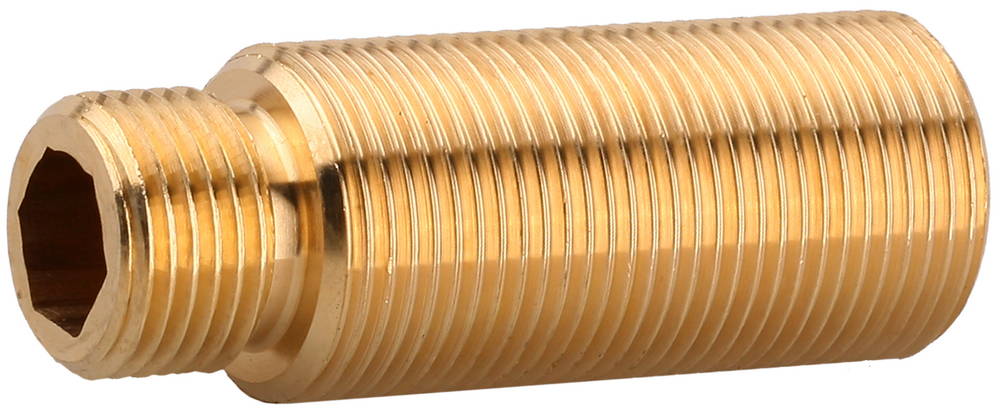 ЗУБР ШиреФит внешн. резьба-внешн/внутр. резьба 1/2″- 3/4″ / 1/2″, 71 мм, соединительная проходная муфта с накидными гайками (51590-071-1/2)