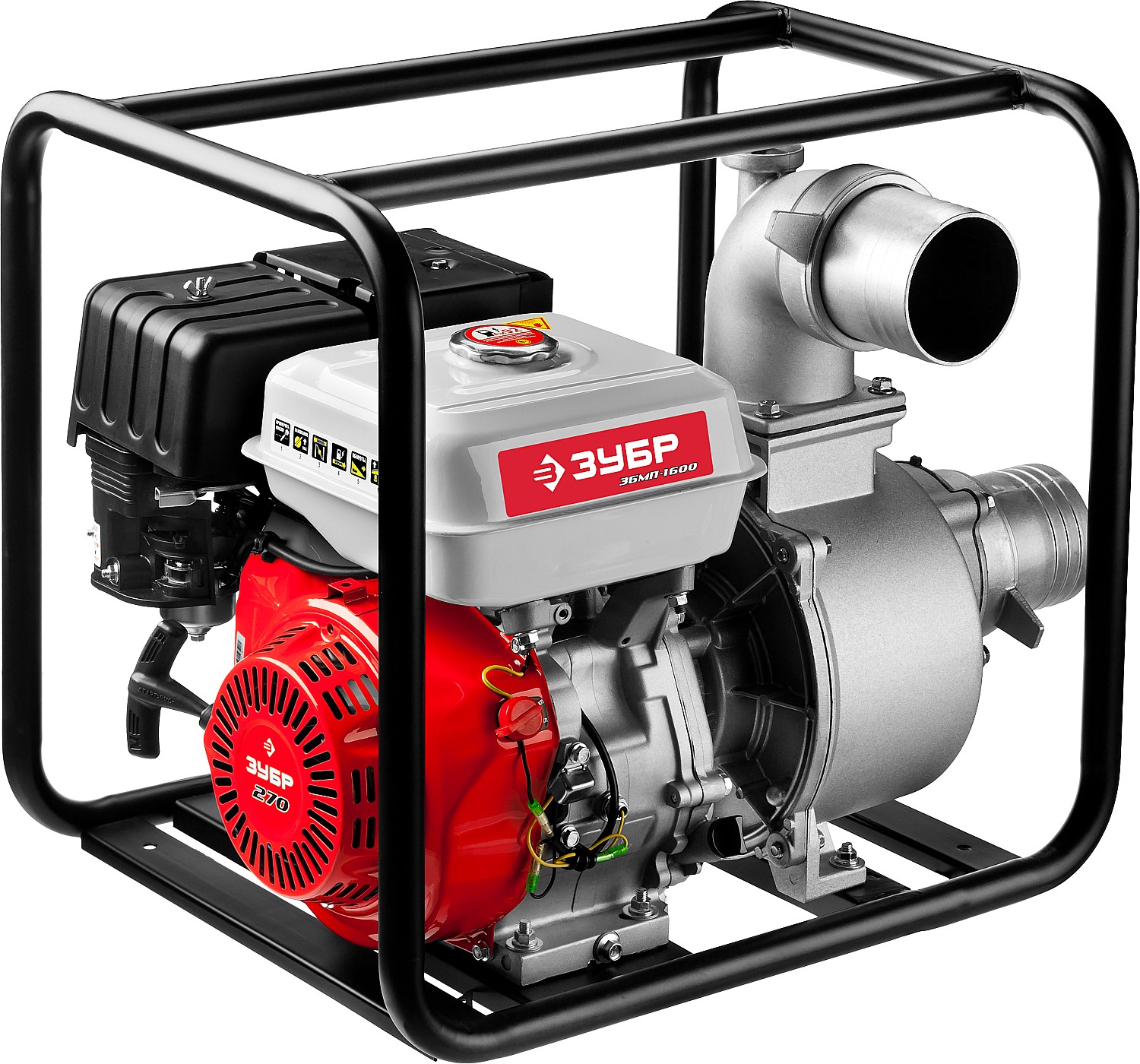 ЗУБР 1600 л/мин, мотопомпа бензиновая (ЗБМП-1600)