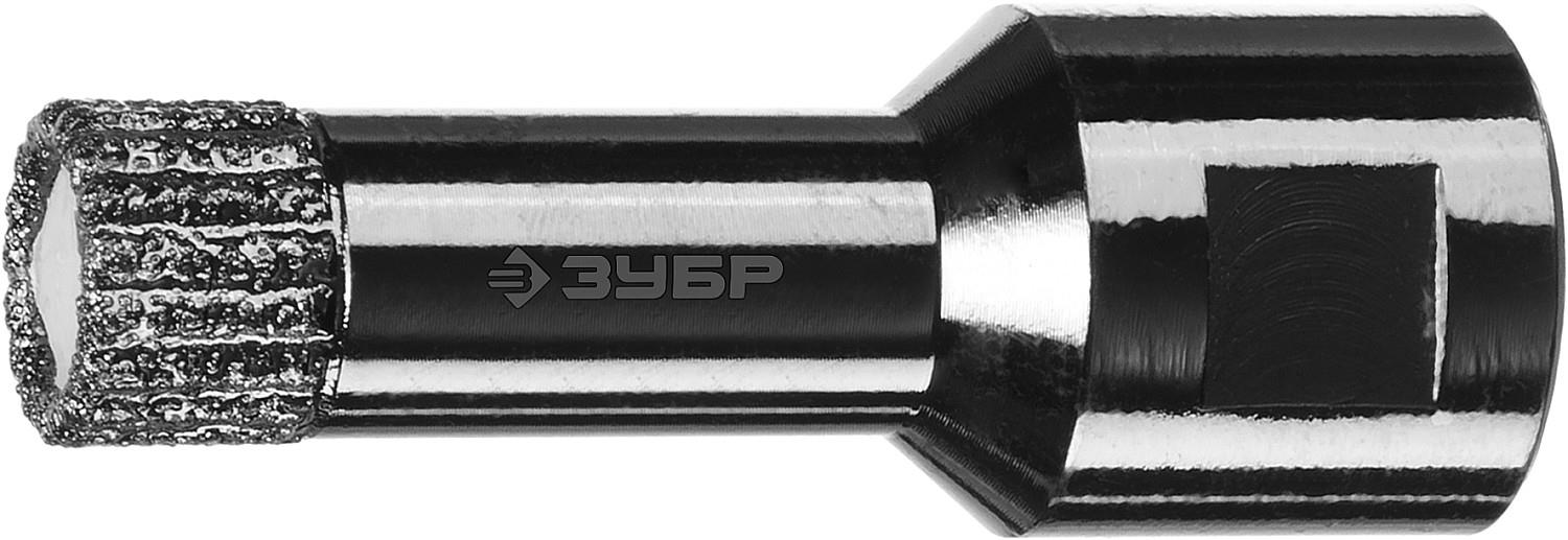 ЗУБР АВК, d 14 мм, (М14, 15 мм кромка), вакуумная алмазная коронка, Профессионал (29865-14)