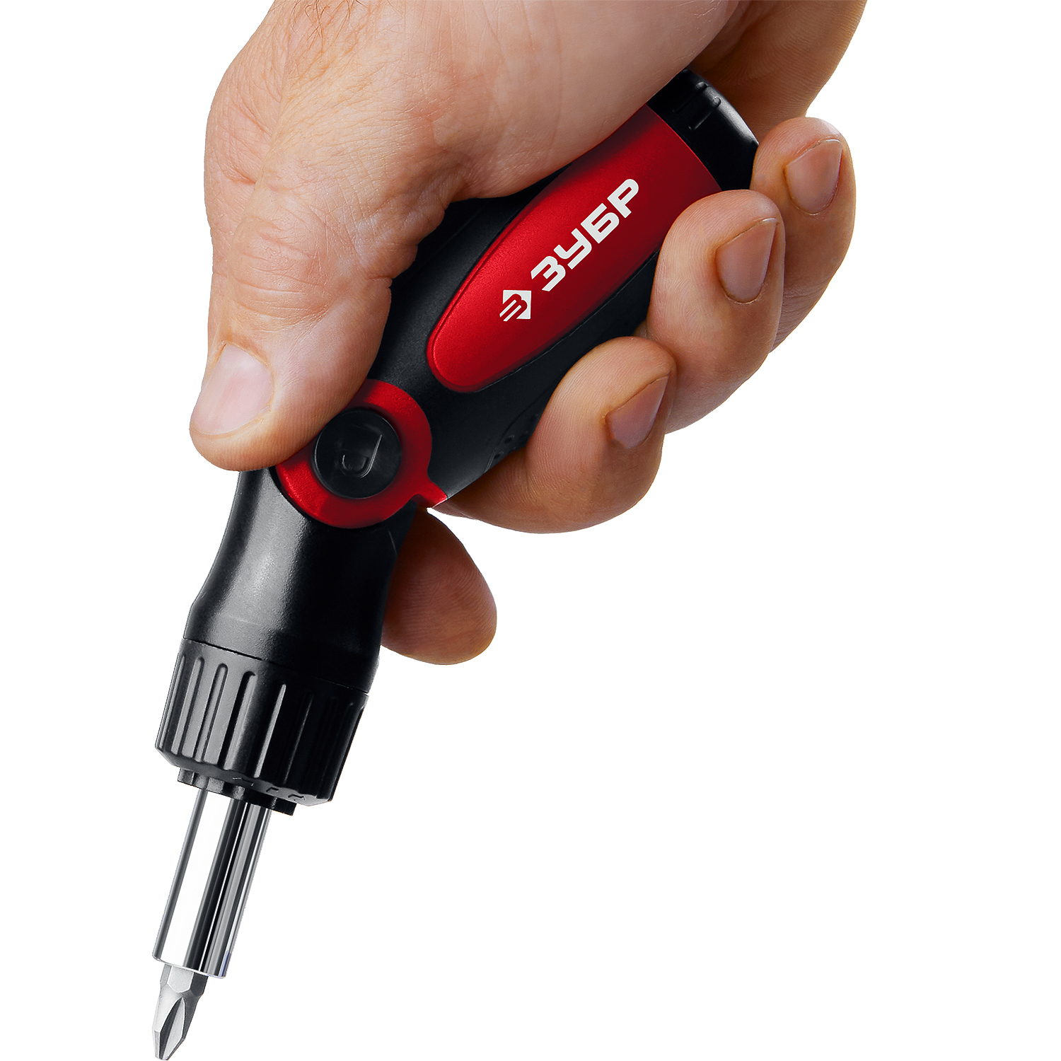 ЗУБР реверсивно-рычажная отвертка с насадками (25161-H31)