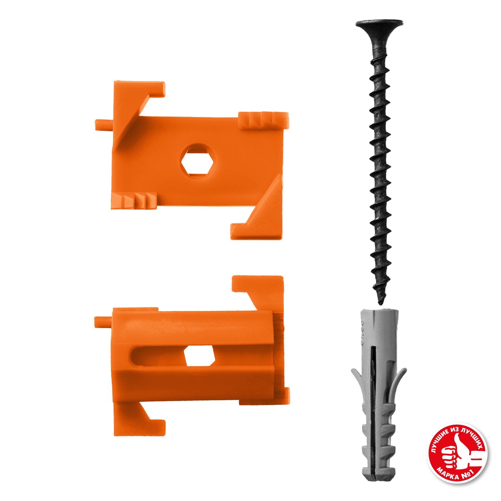 ЗУБР ВИНТ-Н25, 25 шт, набор: СКШМ в комплекте с дюбелем и саморезом (30955-Н25)