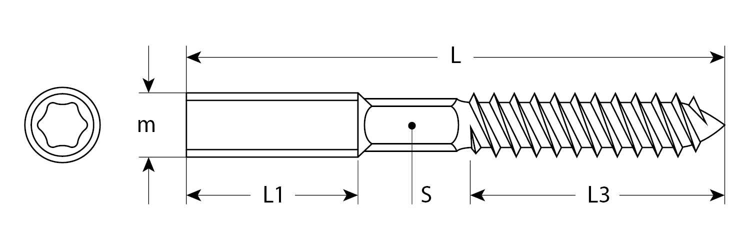 ЗУБР М10 x 140 мм, 400 шт, сантехническая шпилька (37870-10-140-400)