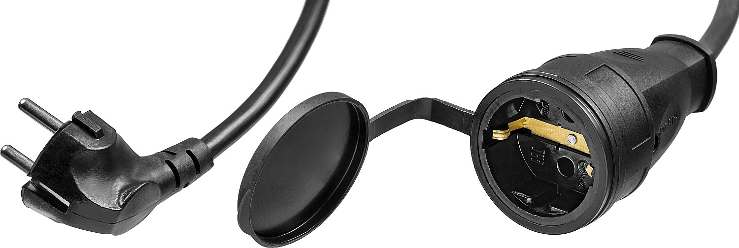 ЗУБР ПВС-315-Ш, ПВС, 3 х 1.5 мм2, 30 м, IP44, 3500 Вт, силовой удлинитель-шнур, Профессионал (55020-30)