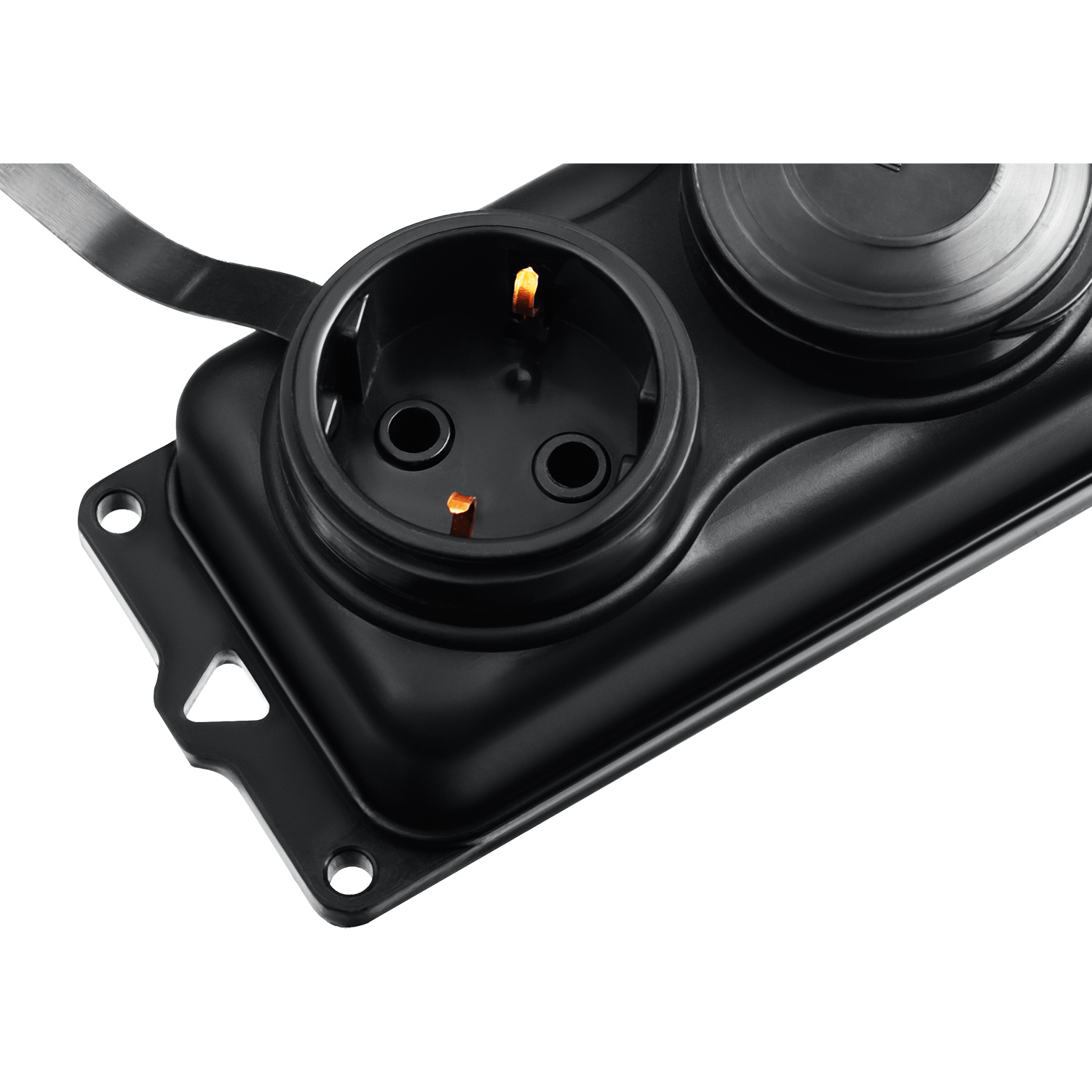 ЗУБР КГ-325-Ш3, КГ, 3 x 2.5 мм2, IP44, 10 м, 3 гн., 4000 Вт, силовой удлинитель, Профессионал (55024-10)