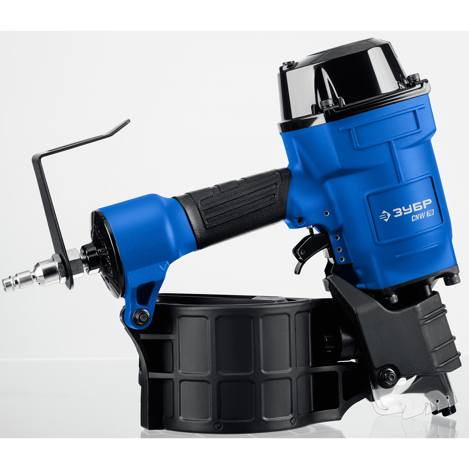 ЗУБР CNW-70, пневматический нейлер для барабанных гвоздей ЗУБР CNW (45-70 мм), Профессионал (31912)