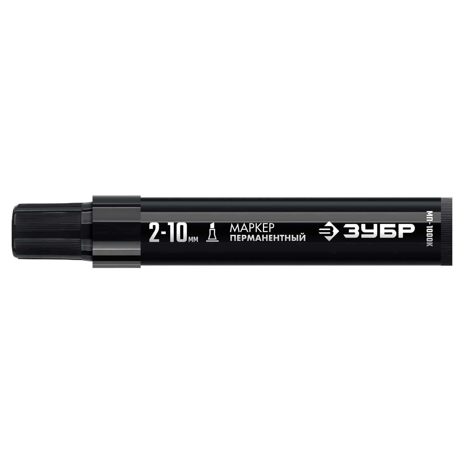 ЗУБР МП-1000К чёрный, 2-10 мм, клиновидный перманентный маркер (06333-2)