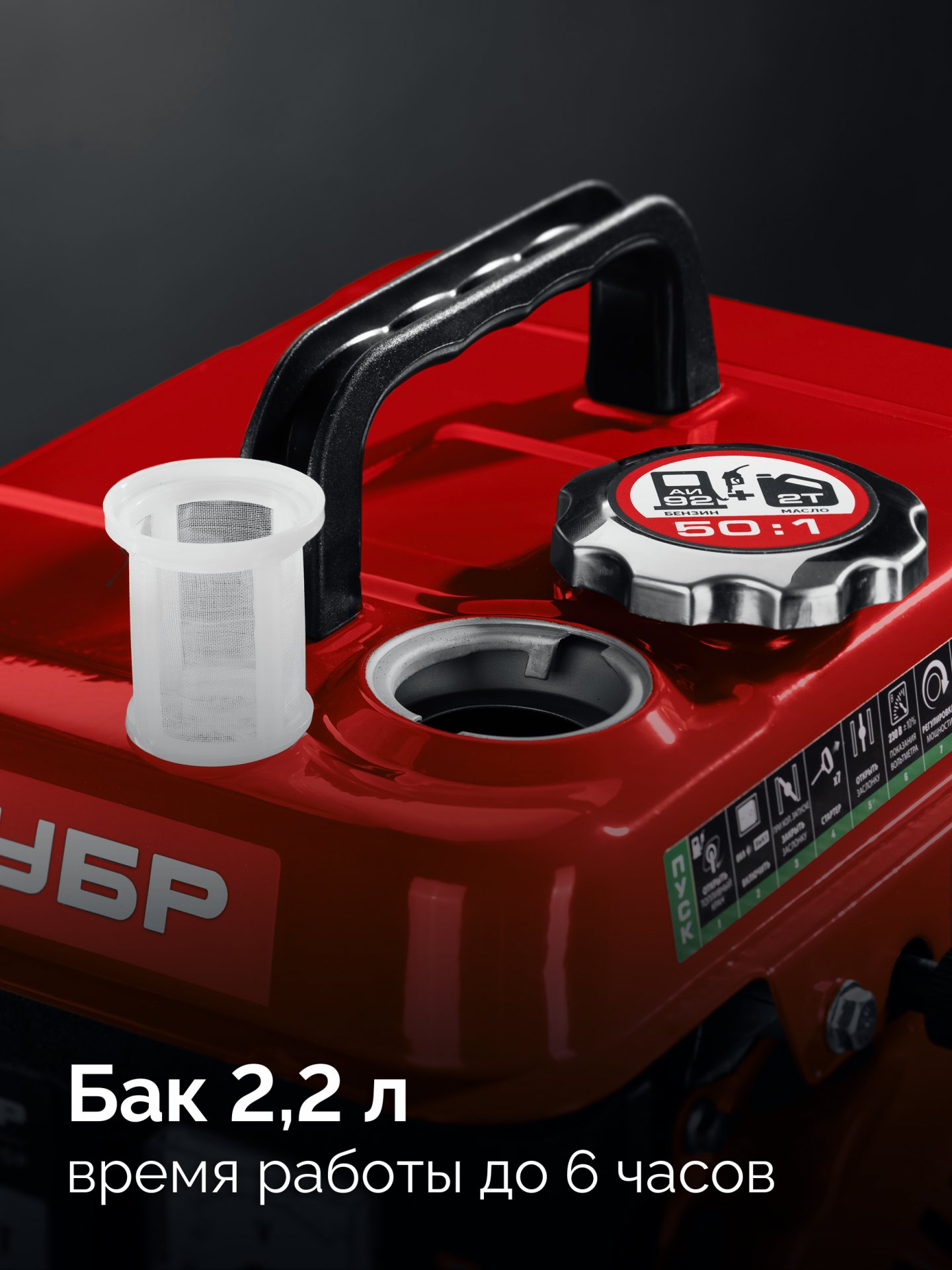 ЗУБР 1100 Вт, инверторный генератор (СБИ-1100)