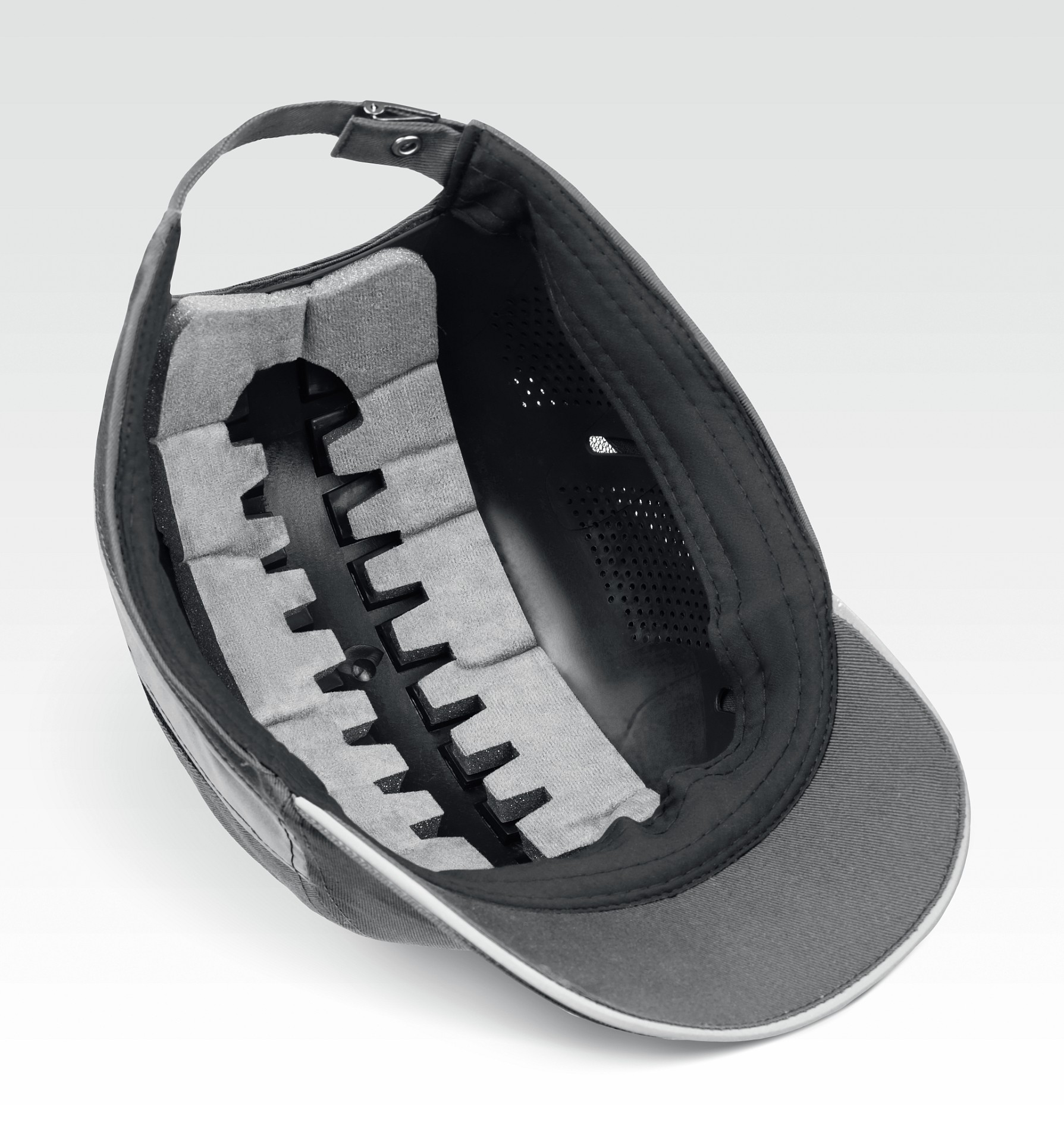 ЗУБР БИНОМ, серая, ударопрочный корпус, укороченный козырёк 55мм, размер от 54 до 59см, защитная каскетка, Профессионал (11097)