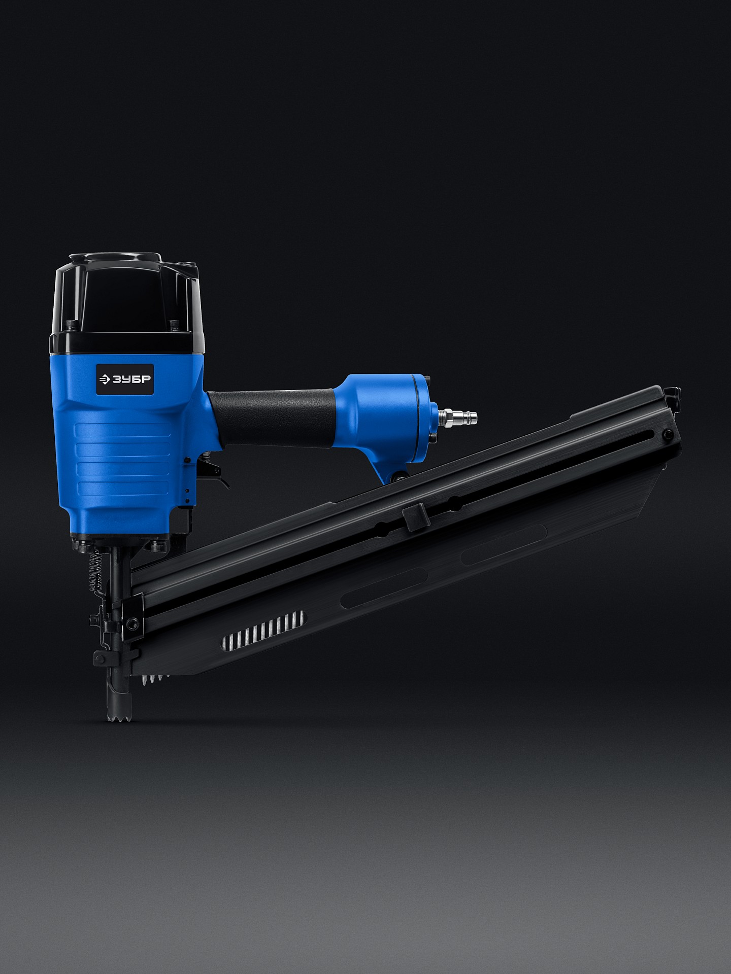 ЗУБР SN21-90, пневматический нейлер для реечных гвоздей ЗУБР SN21 (50-90 мм) Профессионал (31931)