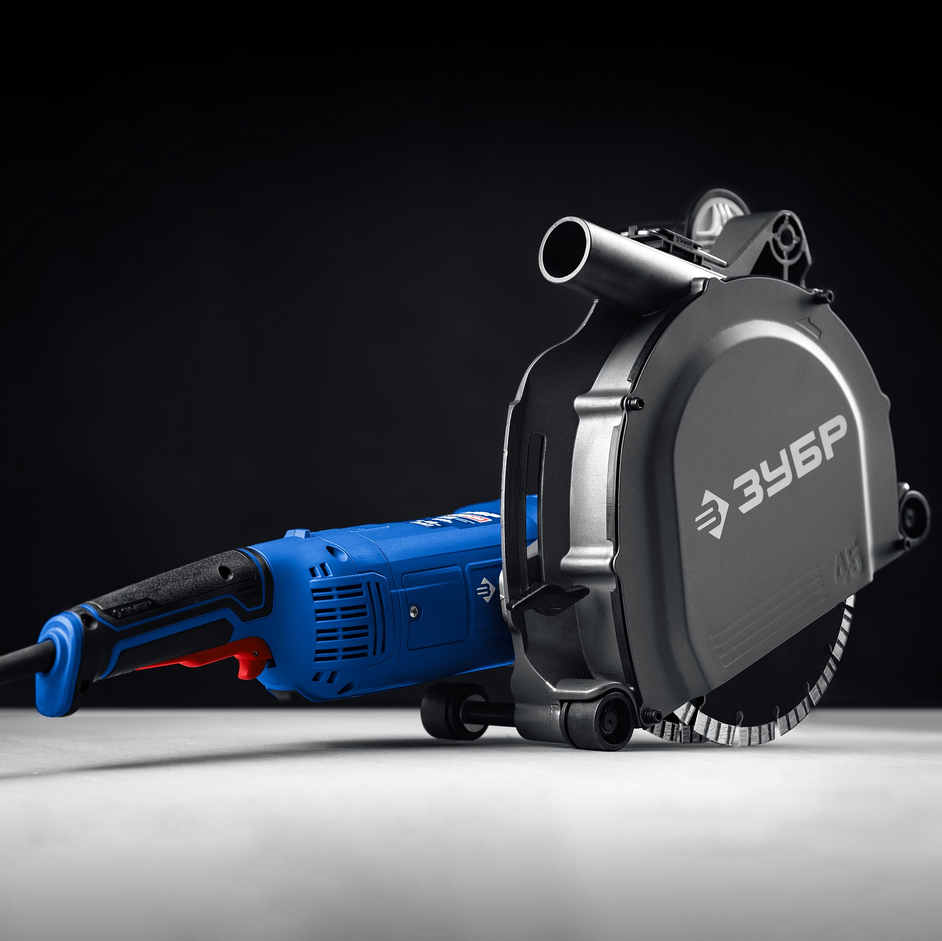 ЗУБР d 180 мм, 2200 Вт, 45 мм, штроборез (бороздодел), Профессионал (ЗШ-П45-2200 ПТ)