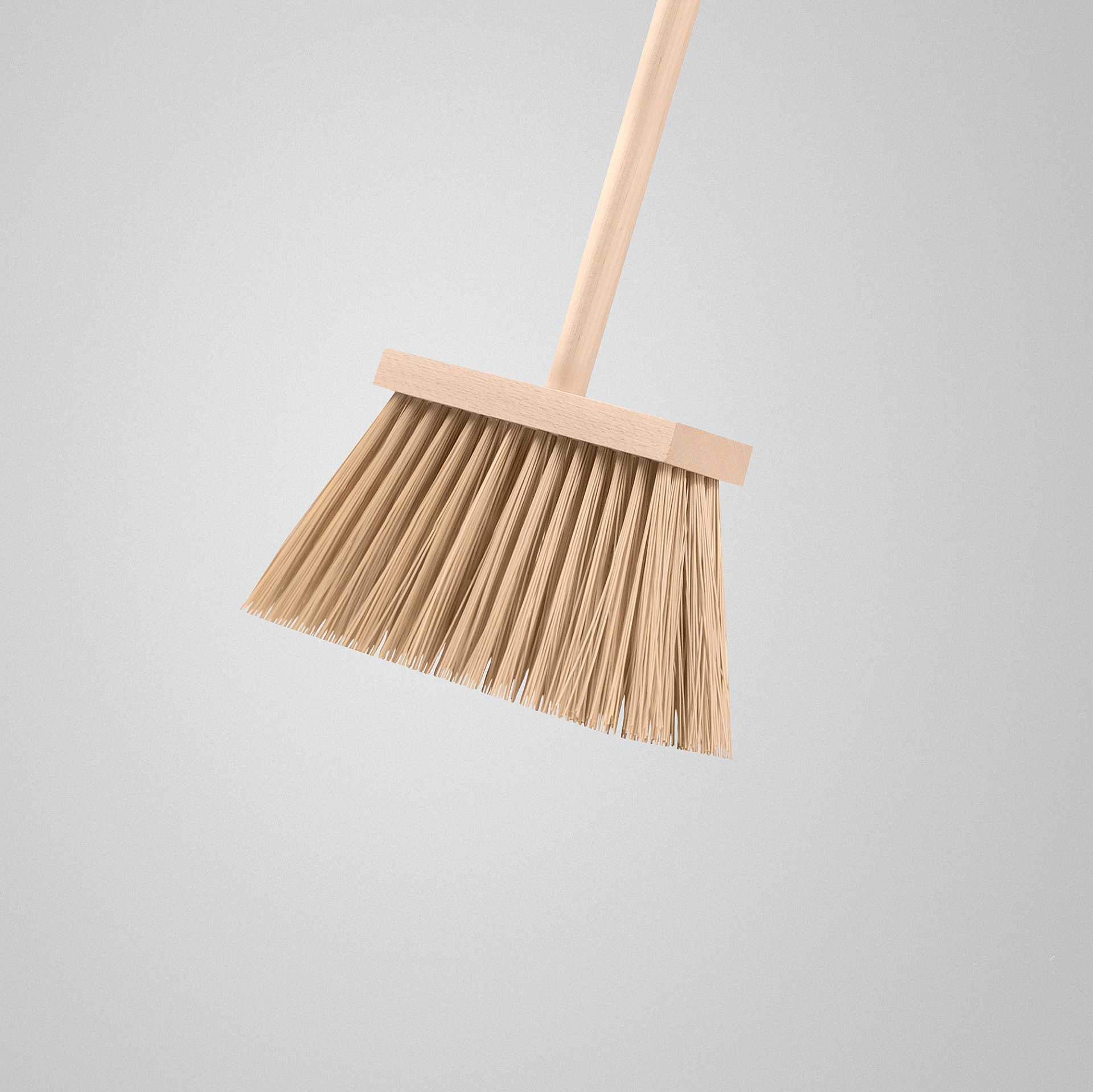 ЗУБР ДОКА буковая колодка 24см, шлифованный берёзовый черенок 120см (d22мм), щетина 120мм, 3-рядная, метла с черенком (39231-24)