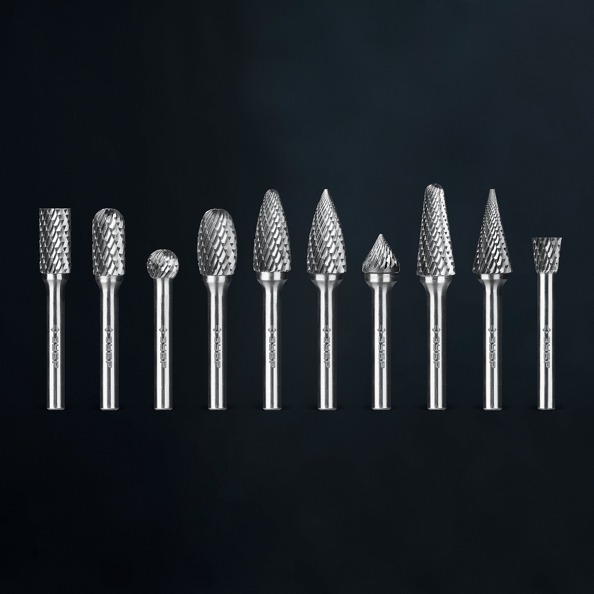 ЗУБР 10 шт набор борфрез твердосплавных, хв-к 6 мм, ПРОФЕССИОНАЛ (28815-H10)