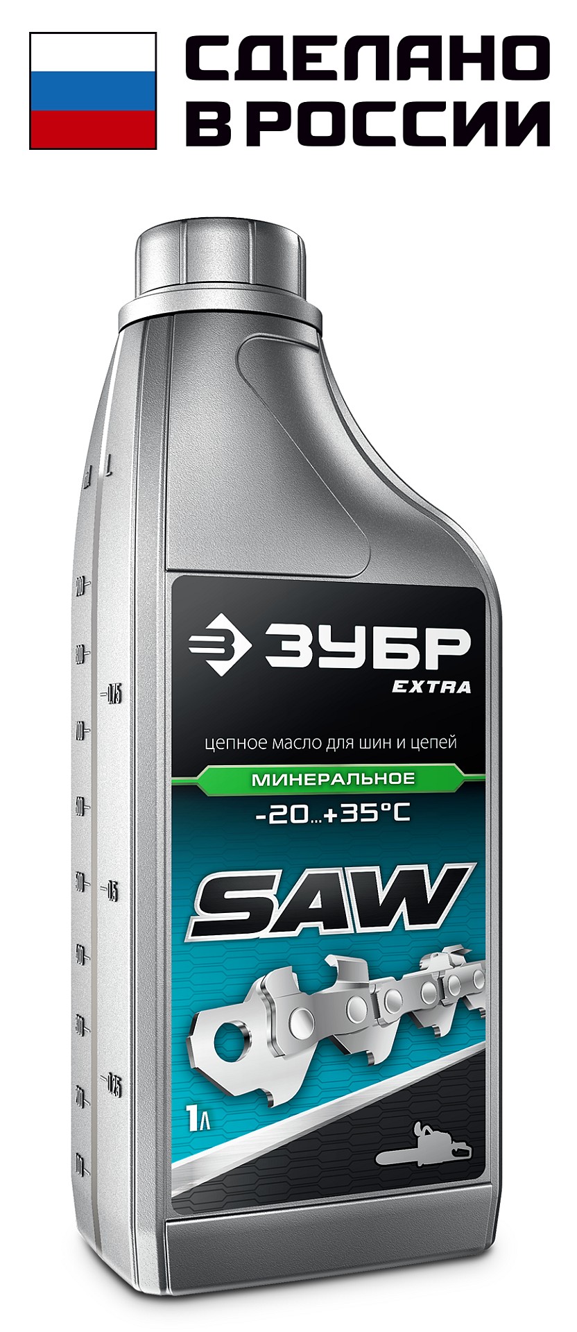 ЗУБР 1 л, цепное минеральное масло для бензо и электропил, EXTRA (70622-1)