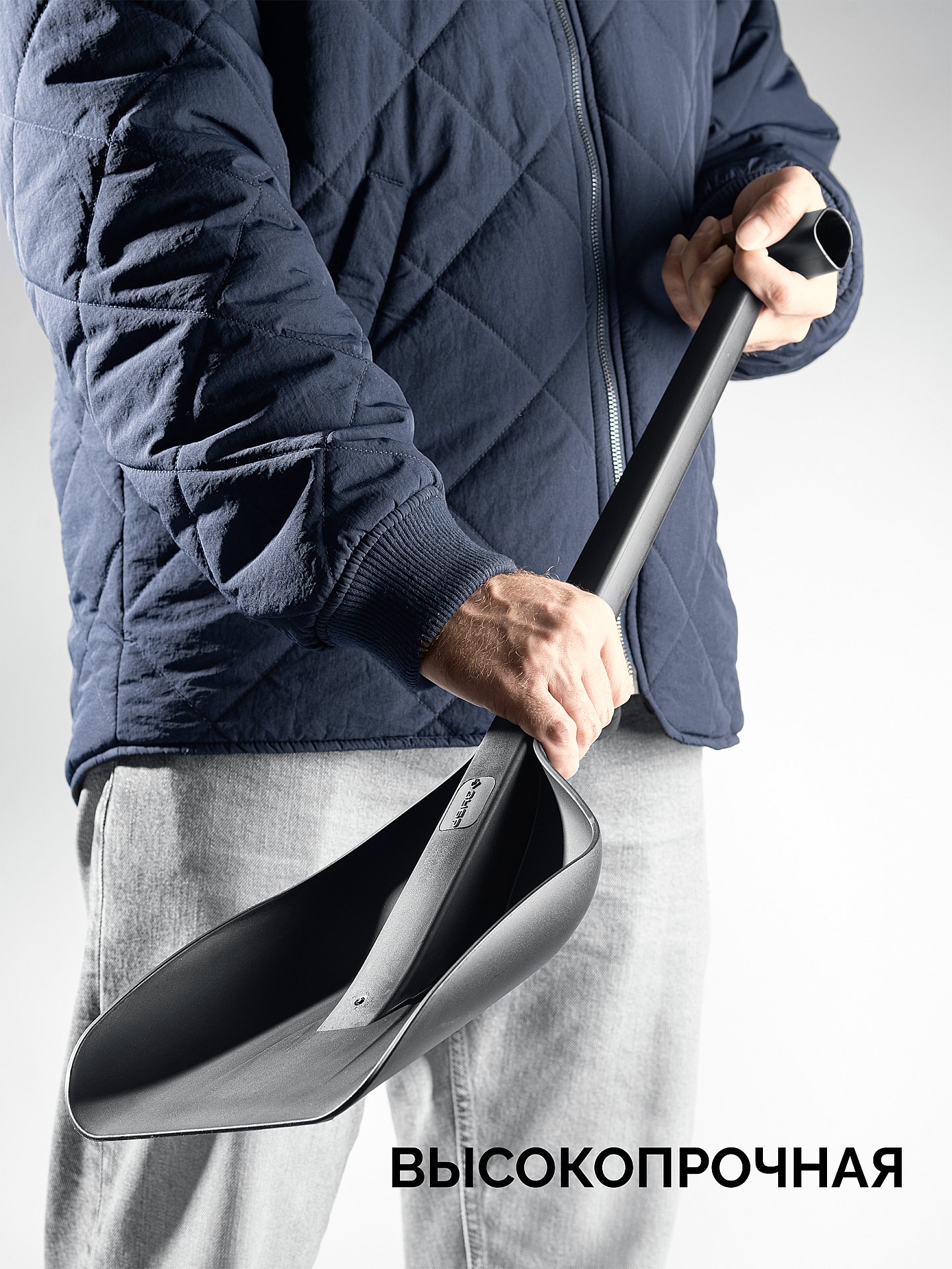 ЗУБР БУРАН, автомобильная снеговая лопата, монолитная, ударопрочный пластик 690мм, Профессионал (421851)