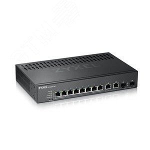 Коммутатор управляемый L2 8 портов 10/100/1000 Мб/с, 2xSFP/RJ-45,
