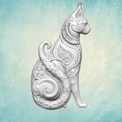 Молд "Этническая кошка" (M) правый Молд "Этническая кошка" (M) правый