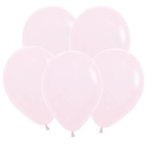 12" Матовый нежно-розовый пастель 12 шт (Колумбия)