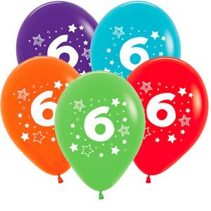 Цифра "6 Звезды" 12" пастель ( Колумбия)