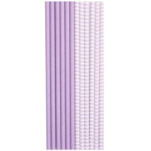 Трубочка д/коктеля пастель лаванда 12шт /1502-4923