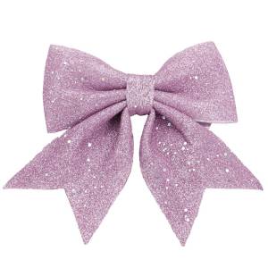 Бант Розовый с блестками 12*15 см., 2 шт. / 6233749