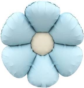 24" Цветок Ромашка, нежно-голубой сатин (надув воздухом) / Китай 26282