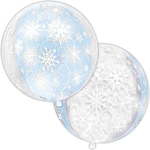 16" 3D СФЕРА Снежинки (Анаграм) / 1209-0098